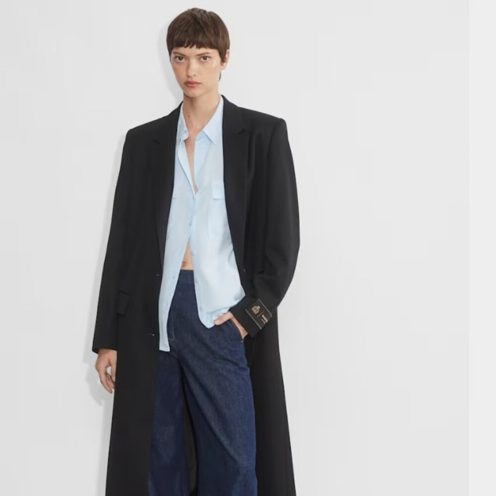 Aritzia Utility Blouse in blue